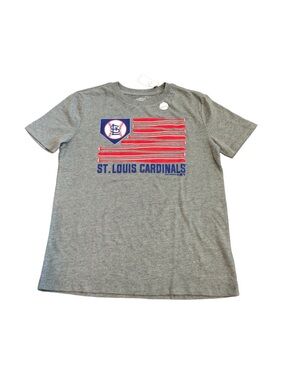 Genuine Merchandise Gray STL  Cardinals Gray Graphic Baseball T-Shirt Large NWT
